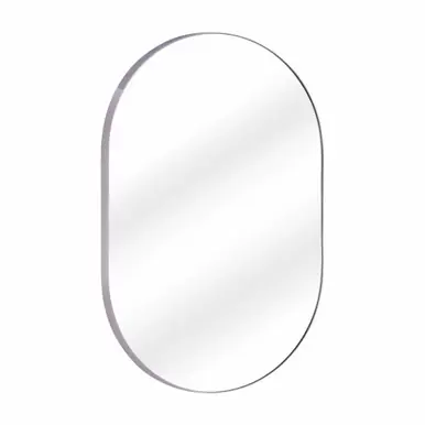 Fine Fixtures Rectangular 24 Inch X 30 Inch Mirror with Oval Corners - Polished Chrome - MRO2430PC Fast Shipping