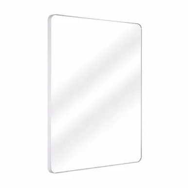 Fine Fixtures Rectangular 24 Inch X 30 Inch Mirror with Round Corners - White Semi Gloss - MRR2430WH Editor’s Pick