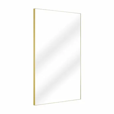 Fine Fixtures Rectangular 24 Inch X 36 Inch Mirror with Sharp Corners - Satin Brass - MRS2436SB Time-Limited