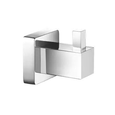 Flusso 150.1001CP Brass Bathroom Towel / Robe Hook - Polished Chrome Must Have