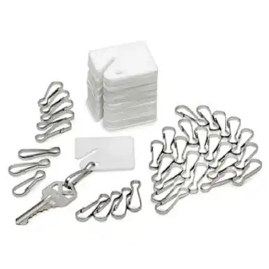 New Release Alpine ADI689-30-6pk White Plastic Key Tags (180-Pack)