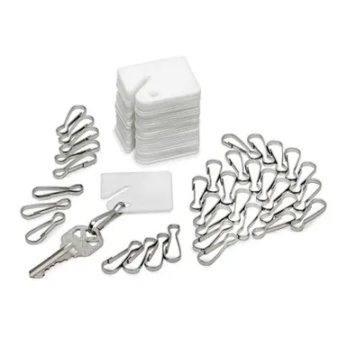 Alpine ADI689-50 White Plastic Key Tags (50-Pack) Money Back Guarantee