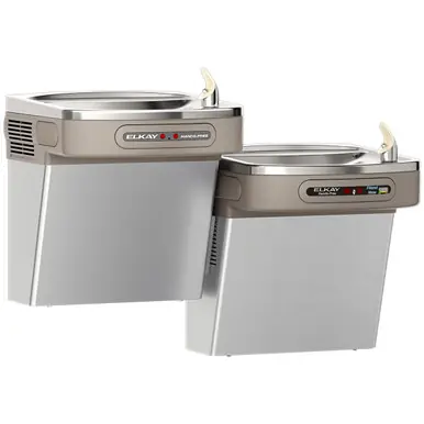 Worldwide Shipping ELKAY LZOOSTL8SC Bi-Level ADA Cooler Dual Hands Free Activation Refrigerated - Stainless