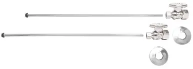 Affordable Mountain Plumbing MT4127-NL-PN Lavatory Supply Kit - Straight - Polished Nickel
