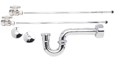 Mountain Plumbing MT4421-NL-PN Lavatory Supply Kit with P Trap - Polished Nickel Factory Price