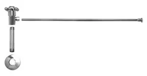 New Release Mountain Plumbing MT4800X-NL/SC Cross Handle Toilet Angle Supply Kit - Satin Chrome