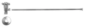 Mountain Plumbing MT4820X-NL/BRN Cross Handle Toilet Angle Supply Kit - Brushed Nickel Clearance