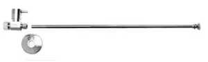 Mountain Plumbing MT5122L-NL/PN Lever Handle Toilet Straight Supply Kit - Polished Nickel Final Sale