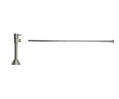 Top Rated Mountain Plumbing MT5160L-NL/GPB Toilet Supply Kit - Contemporary Lever Handle with 1/4 Turn Ceramic Disc Cartridge Valve - Angle Sweat, Flat Head Riser - Polished Gold