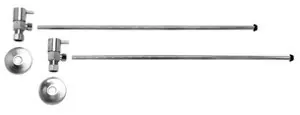 Worldwide Shipping Mountain Plumbing MT5930L-NL/BRN Lever Handle Lav Angle Supply Kit - Brushed Nickel