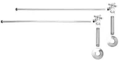 Worldwide Shipping Mountain Plumbing MT6254X-NL-BRN Lavatory Supply Kit - Angle - Brushed Nickel
