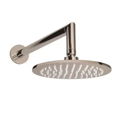 Worldwide Shipping Thermasol Rain Canopy Kit - Rain Canopy + Shower Arm, Satin Nickel (Round) - 15-1011-SN